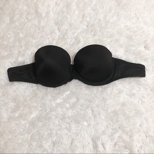 VS PINK Strapless Black Bra